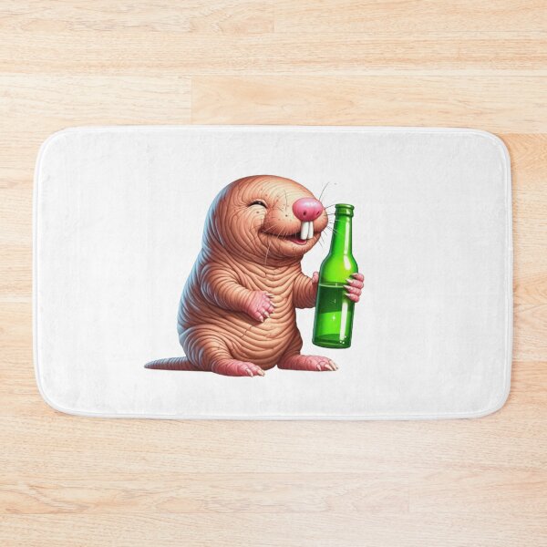 Item preview, Beer Lover Naked Mole Rat designed and sold by MagickDragon.