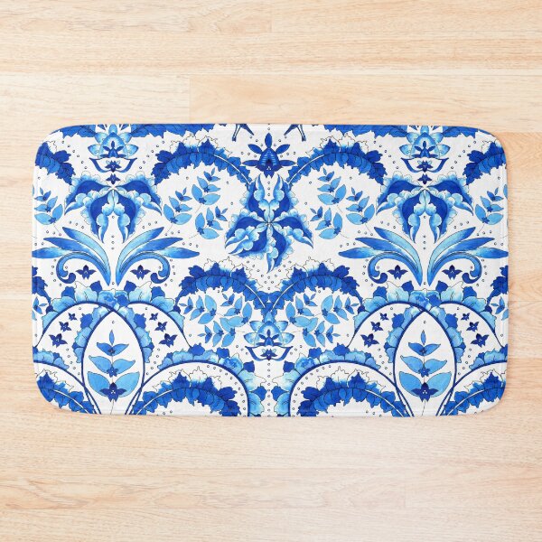 Item preview, Winter flowering, Blue on white background designed and sold by Alex  Blud.