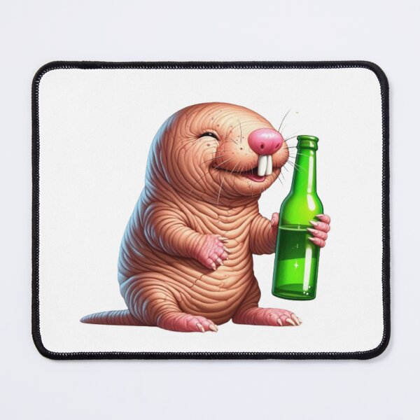 Item preview, Beer Lover Naked Mole Rat designed and sold by MagickDragon.