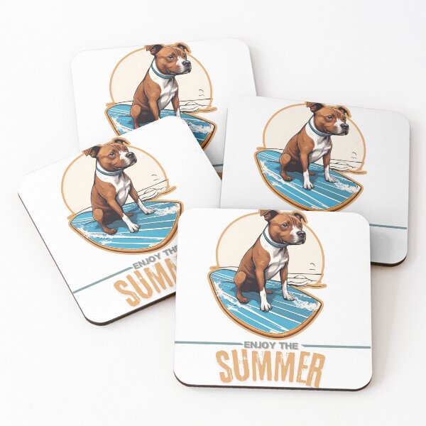 Item preview,  Staffordshire bull terrier Dog summer Holidays staffordshire bull terrier dog Enjoy the Summer  designed and sold by GoodyPaws.