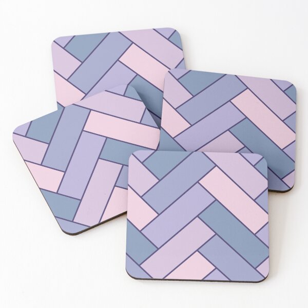 Item preview, Geometric Pattern: Herringbone Alt: Iris designed and sold by Red Wolf.