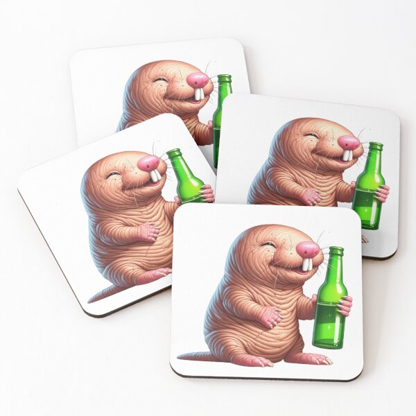 Item preview, Beer Lover Naked Mole Rat designed and sold by MagickDragon.