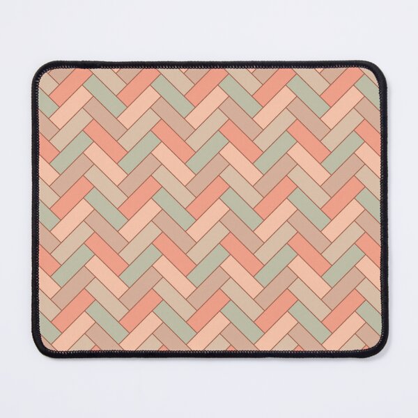 Item preview, Geometric Pattern: Herringbone Alt: Salmon designed and sold by Red Wolf.