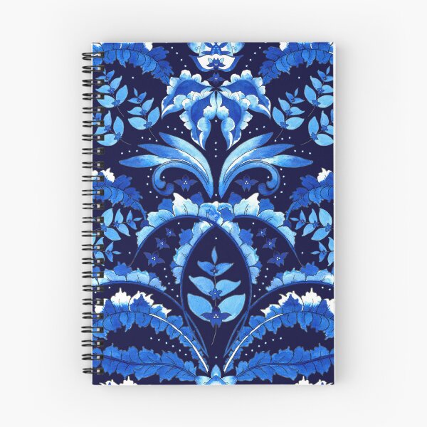 Item preview, Winter flowering, Blue on black background designed and sold by Alex  Blud.