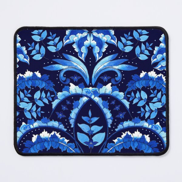 Item preview, Winter flowering, Blue on black background designed and sold by Alex  Blud.