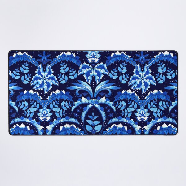 Item preview, Winter flowering, Blue on black background designed and sold by Alex  Blud.