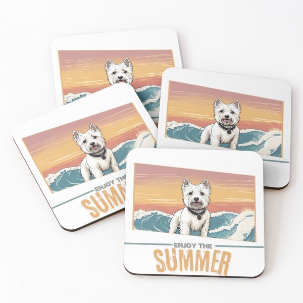 Item preview, West highland white terrier Dog summer Holidays dog Enjoy the Summer  designed and sold by GoodyPaws.