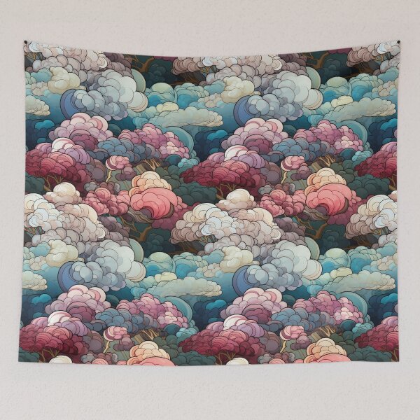 Item preview, Cloudy Treetops designed and sold by Pedra Panda.