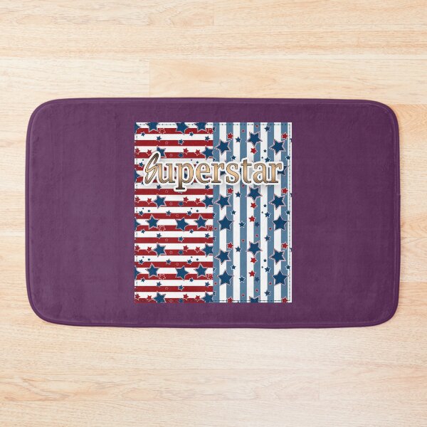 Item preview, Pattern in stripes and stars and inscription *Superstar* designed and sold by fuzzyfox.