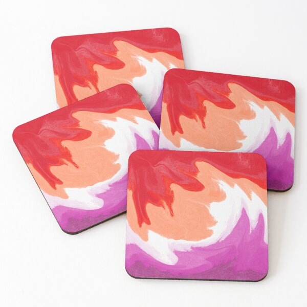 Item preview, Lesbian pride month abstract boho chic liquid swirl designed and sold by Quacktails.