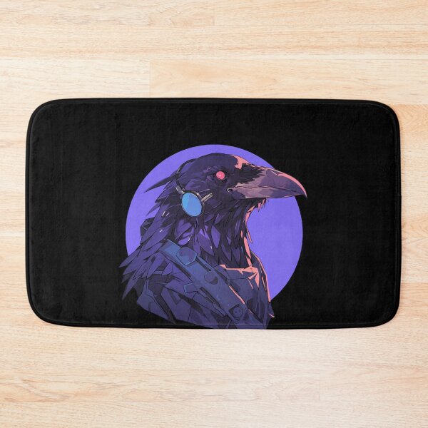 Artikelvorschau, Cyber Raven / Rabe / Cooles Tier / Cyber Animal / Zukünftige Tierkunst / Tierkrieger / Niedliche Tierkunst / Ästhetische Gaming-Aufkleber entworfen und verkauft von SMARTKIT  DESIGNAGENCY.