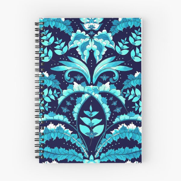 Item preview, Winter flowering, Turquoise on a black background designed and sold by Alex  Blud.