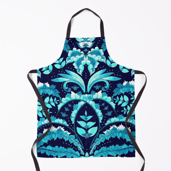 Item preview, Winter flowering, Turquoise on a black background designed and sold by Alex  Blud.