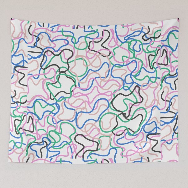 Item preview, Squiggly Jazz Retro Pattern  designed and sold by is this trash?.