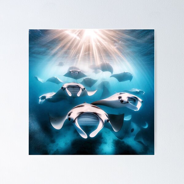Item preview, Group of Manta Rays designed and sold by Eric Nagel.