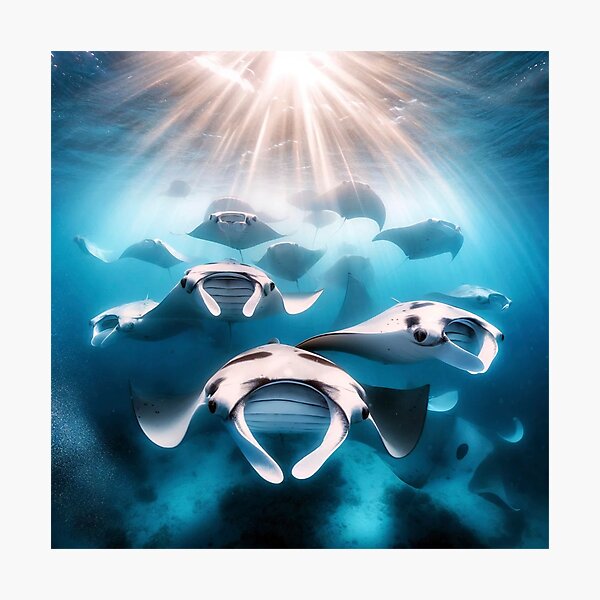 Item preview, Group of Manta Rays designed and sold by Eric Nagel.