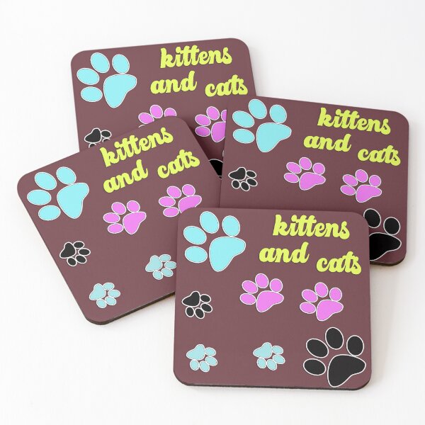 Item preview, Pattern with different color pet paws designed and sold by fuzzyfox.