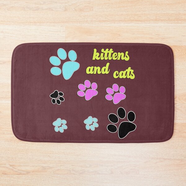 Item preview, Pattern with different color pet paws designed and sold by fuzzyfox.
