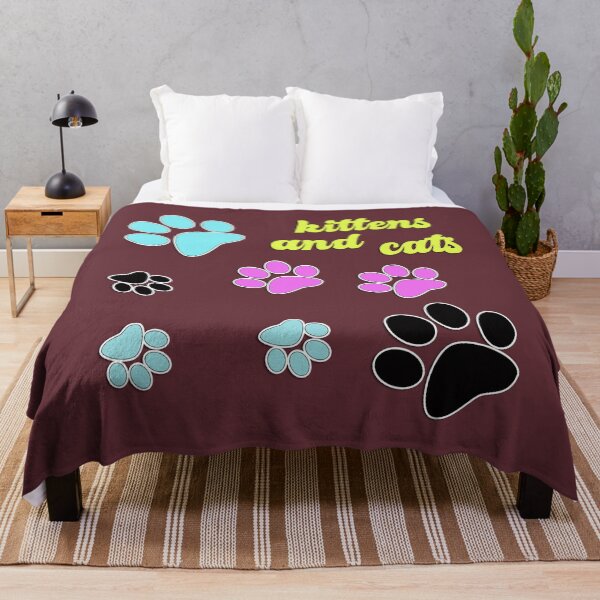Item preview, Pattern with different color pet paws designed and sold by fuzzyfox.