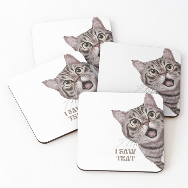 Item preview, "I SAW THAT" Meme Sneaky Cat - Curious happy animals Design #4 designed and sold by The Breathtaking You.
