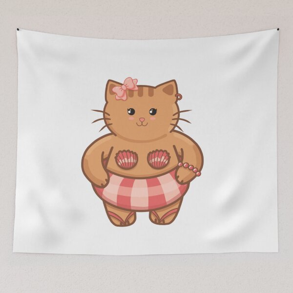 Item preview, Cute Cat at the Beach  designed and sold by Hello-Cuties.
