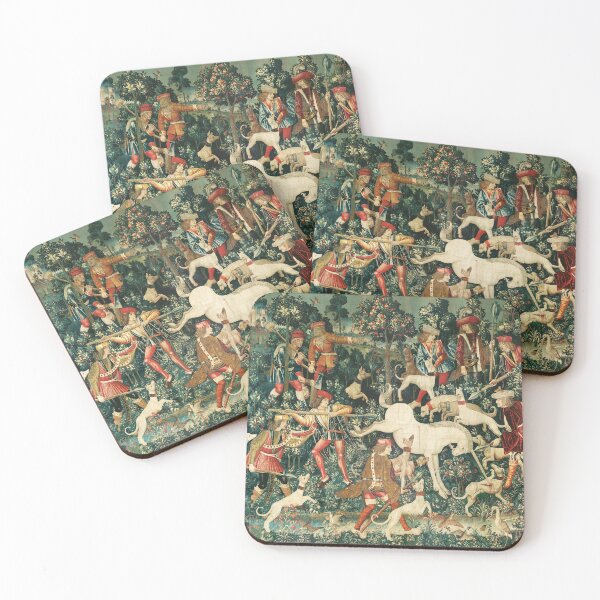 Item preview, UNICORN DEFENDS ITSELF / Dogs and Other Animals,Green Floral designed and sold by BulganLumini.