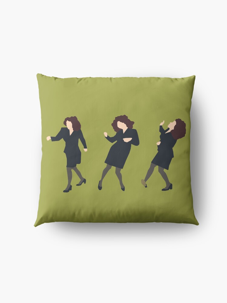 Alternate view of Elaine Dancing (original green) Floor Pillow