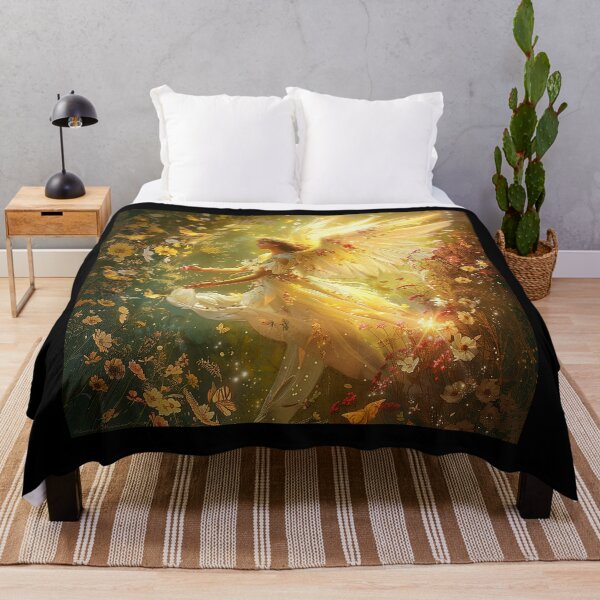 Item preview, Glorious Flower Angel with Butterflies designed and sold by Tees-and-Trends.