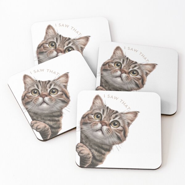 Item preview, "I SAW THAT" Meme Sneaky Cat - Curious happy animals Design #5 designed and sold by The Breathtaking You.