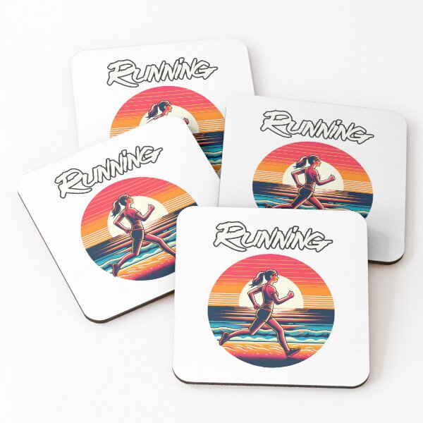Item preview, Sunset Serenade: A Runner's Blissful Escape on the Golden Shore designed and sold by 0penvimark.