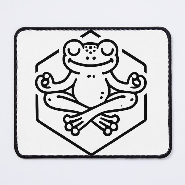 Item preview, Peaceful Meditating Frog Design - Perfect for Mindfulness and Yoga Enthusiasts designed and sold by meshhead.