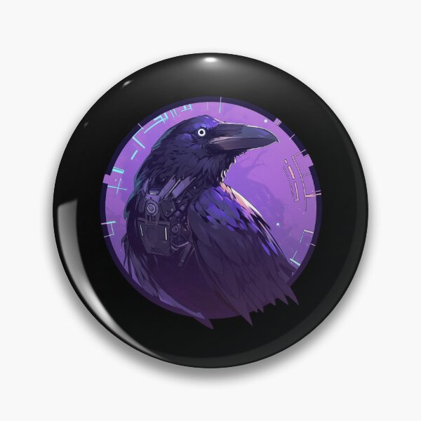 Item preview, Cyber Raven // Raven // Cool Animal // Cyber Animal // Future Animal Art // Animal Warrior // Animal Cute Art // Gaming Aesthetic stickers designed and sold by SMARTKIT  DESIGNAGENCY.