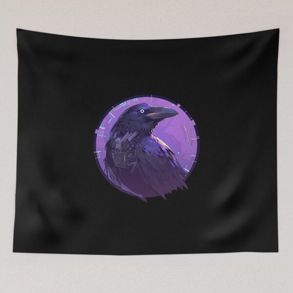 Item preview, Cyber Raven // Raven // Cool Animal // Cyber Animal // Future Animal Art // Animal Warrior // Animal Cute Art // Gaming Aesthetic stickers designed and sold by SMARTKIT  DESIGNAGENCY.