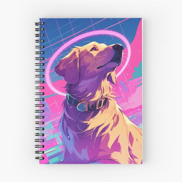 Item preview, Retro Neon Golden Retriever Angel designed and sold by Christian Weiss.