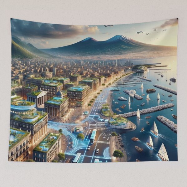 Item preview, Naples - Futuristic Cities designed and sold by Eric Nagel.