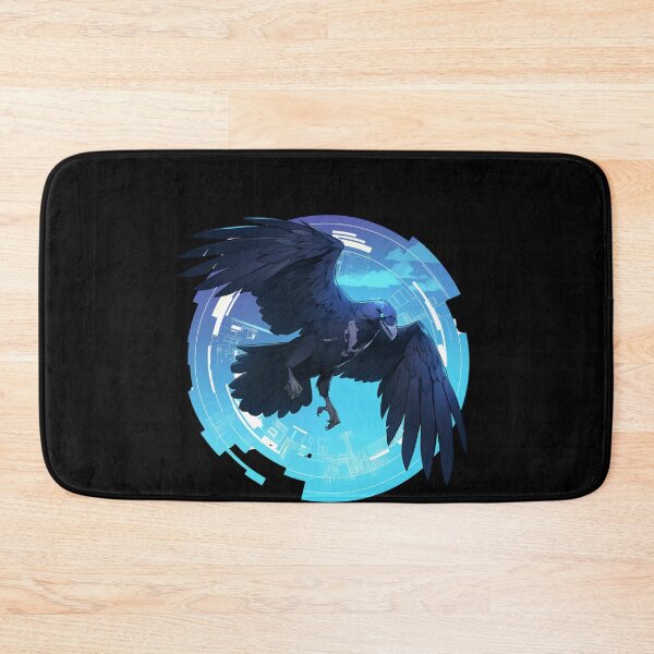 Artikelvorschau, Cyber Raven / Rabe / Cooles Tier / Cyber Animal / Zukünftige Tierkunst / Tierkrieger / Niedliche Tierkunst / Ästhetische Gaming-Aufkleber entworfen und verkauft von SMARTKIT  DESIGNAGENCY.