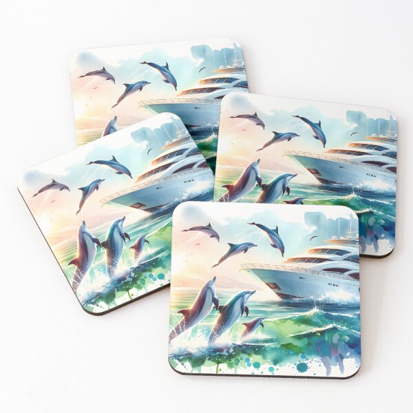 Item preview, Dolphins Jumping designed and sold by h00ch2003.