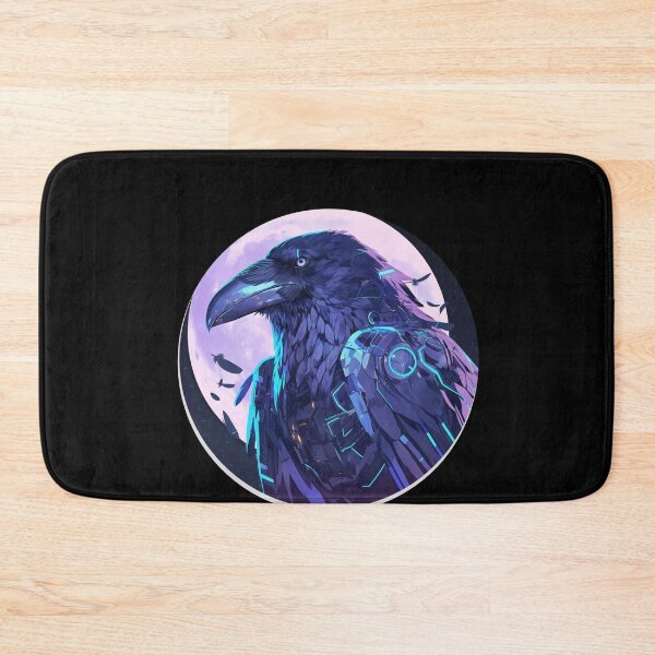 Artikelvorschau, Cyber Raven / Rabe / Cooles Tier / Cyber Animal / Zukünftige Tierkunst / Tierkrieger / Niedliche Tierkunst / Ästhetische Gaming-Aufkleber entworfen und verkauft von SMARTKIT  DESIGNAGENCY.