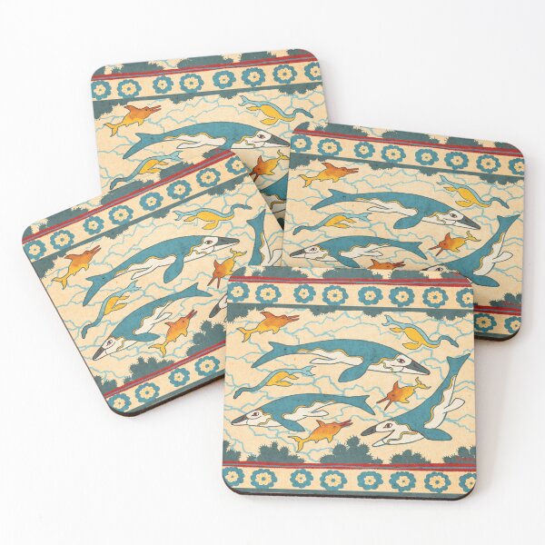 Item preview, Minoan Sealife Scene with Marine Reptiles designed and sold by Pimsri.