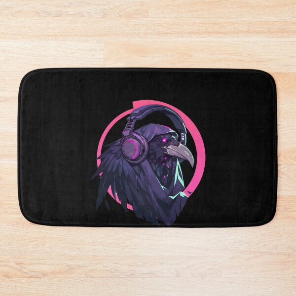 Artikelvorschau, Cyber Raven / Rabe / Cooles Tier / Cyber Animal / Zukünftige Tierkunst / Tierkrieger / Niedliche Tierkunst / Ästhetische Gaming-Aufkleber entworfen und verkauft von SMARTKIT  DESIGNAGENCY.