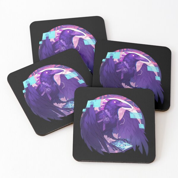 Item preview, Cyber Raven // Raven // Cool Animal // Cyber Animal // Future Animal Art // Animal Warrior // Animal Cute Art // Gaming Aesthetic stickers designed and sold by SMARTKIT  DESIGNAGENCY.