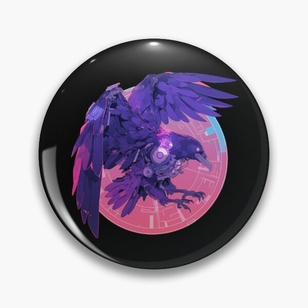 Item preview, Cyber Raven // Raven // Cool Animal // Cyber Animal // Future Animal Art // Animal Warrior // Animal Cute Art // Gaming Aesthetic stickers designed and sold by SMARTKIT  DESIGNAGENCY.