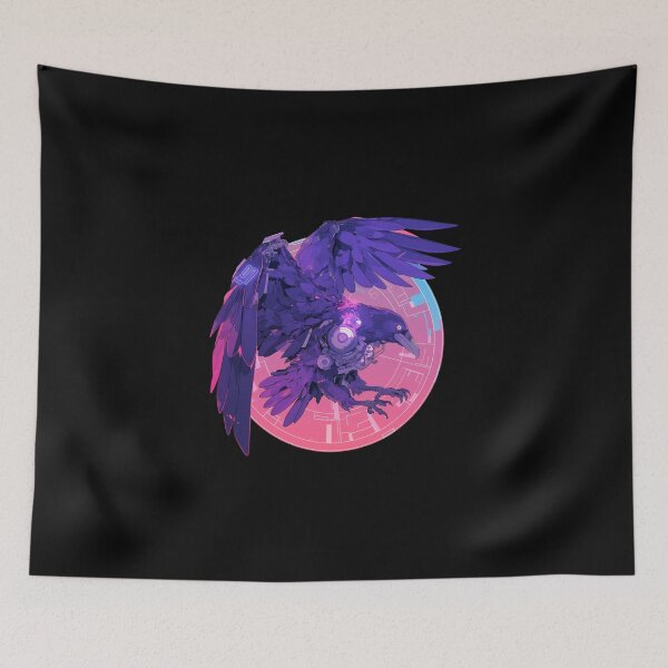 Item preview, Cyber Raven // Raven // Cool Animal // Cyber Animal // Future Animal Art // Animal Warrior // Animal Cute Art // Gaming Aesthetic stickers designed and sold by SMARTKIT  DESIGNAGENCY.