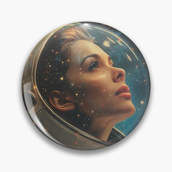 Item preview, Starry Gaze Astronaut Girl designed and sold by cosmic-sky.