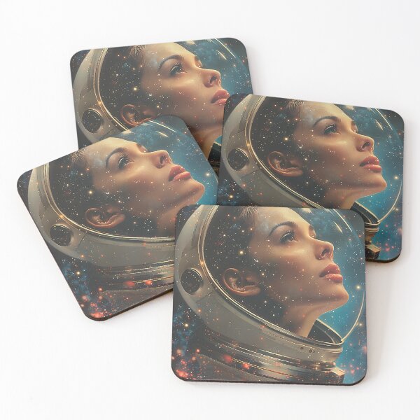 Item preview, Starry Gaze Astronaut Girl designed and sold by cosmic-sky.