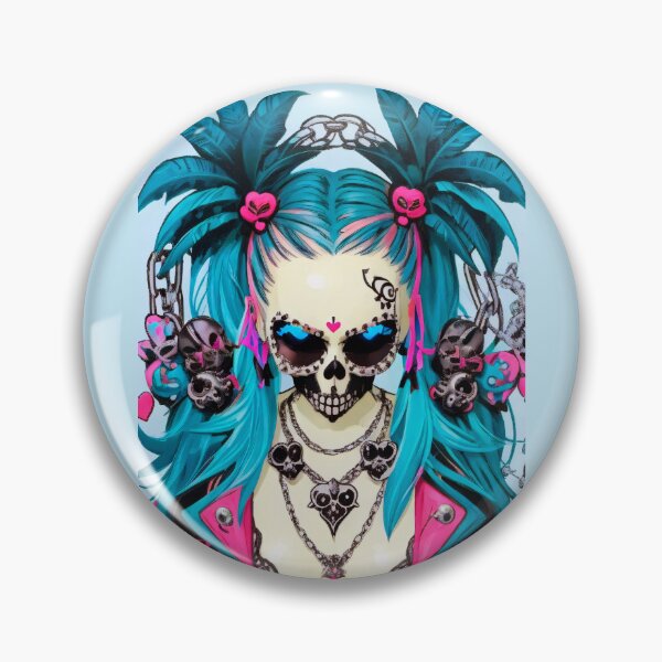 Item preview, Voodoo Makeup Neon Retro Alt Girl designed and sold by MadnessEnvelope.
