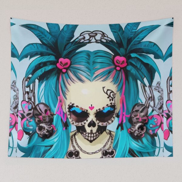 Item preview, Voodoo Makeup Neon Retro Alt Girl designed and sold by MadnessEnvelope.