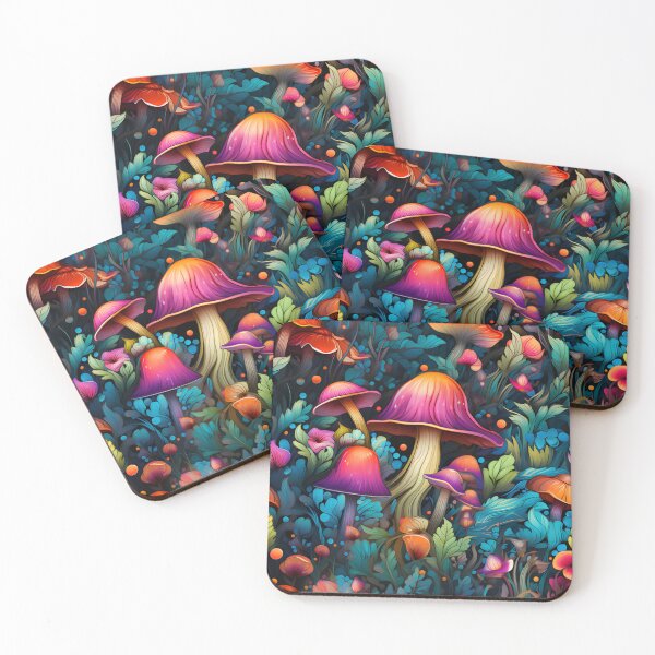 Item preview, Rainbow mushrooms designed and sold by Ravensplace22.