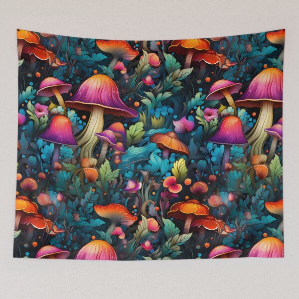 Item preview, Rainbow mushrooms designed and sold by Ravensplace22.