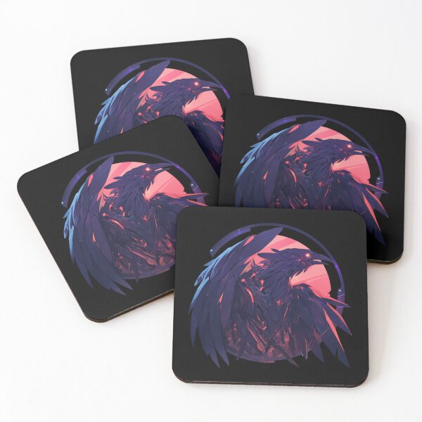 Artikelvorschau, Cyber Raven / Rabe / Cooles Tier / Cyber Animal / Zukünftige Tierkunst / Tierkrieger / Niedliche Tierkunst / Ästhetische Gaming-Aufkleber entworfen und verkauft von SMARTKIT DESIGNAGENCY.